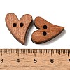 Heart Shaped Paint Buttons  NNA1136-3