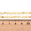 Transparent Electroplate Glass Beads Strands GLAA-K064-05A-01C-4