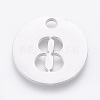Non-Tarnish 304 Stainless Steel Pendants STAS-F233-08-P-2