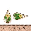 Epoxy Resin Pendants KK-Q082-02KCG-04-3