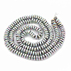 Electroplate Non-magnetic Synthetic Hematite Beads Strands G-N0318-01C-2