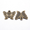 Butterfly Tibetan Style Pendant Rhinestone Settings X-MLF0553Y-1