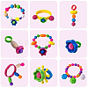 SUNNYCLUE DIY Magic Acrylic Beads For Children's Cordless Necklaces or Bracelets MACR-SC0001-01-6