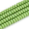 Opaque Spray Painted Glass Beads GLAA-ZX008-4mm-18B-1