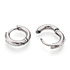 201 Stainless Steel Huggie Hoop Earrings X-STAS-S079-162B-3