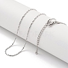 Non-Tarnish 304 Stainless Steel Serpentine Chain Necklaces NJEW-R266-07P-2