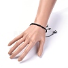 Adjustable Waxed Polyester Braided Cord Bracelets BJEW-JB04340-01-4