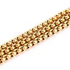 Ion Plating(IP) 304 Stainless Steel Box Chains CHS-H031-01G-1