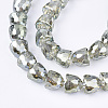 Electroplated Glass Beads EGLA-T016-01-B03-1