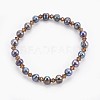 Natural Pearl Beads Stretch Bracelets BJEW-JB03893-02-1
