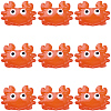 10Pcs Glass Enamel Beads LAMP-PA0001-44C-1