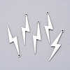 Tibetan Style Alloy Lightning Bolt Big Pendants LS-PALLOY-AD92395-AS-LF-1