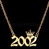 Crown Birth Year 201 Stainless Steel Pendant Necklaces for Women FS-WG4E8F2-23-1