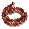 Natural Striped Agate/Banded Agate Beads X1-G-G582-8mm-59-4