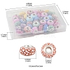 50Pcs 10 Colors Opaque Resin European Beads RESI-FS0002-19-4