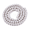 Opaque Solid Color Imitation Jade Glass Beads Strands LS-EGLA-A044-P6mm-D19-2