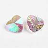 Faceted K9 Glass Charms EGLA-P026-H01-2