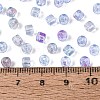 Transparent Colours Picasso Glass Beads SEED-Q039-05A-C03-4