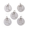 Non-Tarnish 304 Stainless Steel Charms STAS-Q201-T445-8S-2