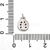 Brass Micro Pave Cubic Zirconia Pendants KK-D356-19P-3