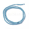 Synthetic Turquoise Beads Strands G-F596-39-2mm-2