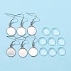 DIY Flat Round Dangle Earrings Making Kit DIY-FS0002-80-1