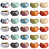 40Pcs 10 Colors Handmade Porcelain Beads PORC-PA0001-34-1