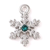 Alloy with Rhinestone Pendants ALRI-U001-02B-01-1