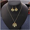 Alloy Dangle Earrings & Pendant Necklaces Sets FS-WG26FD4-02-1