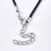 CCB Plastic Enamel Pendant Necklaces NJEW-T008-03A-5