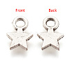 Tibetan Style Alloy Stamping Blank Tag Charms X-TIBEP-A123046-AS-FF-2