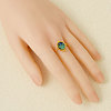 304 Stainless Steel with Natural Shell Cuff Open Rings for Women HP8543-4-3
