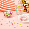 400Pcs Opaque Acrylic European Beads SACR-SP0001-01-4