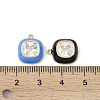 Brass Enamel Charms KK-A218-06G-4