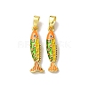 Brass Enamel Pendants LS-KK-F911-23G-01-1