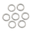 Tarnish Resistant 304 Stainless Steel Open Jump Rings STAS-Q186-02-7x1mm-1
