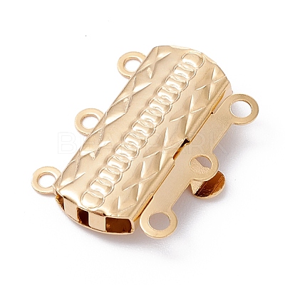 304 Stainless Steel Box Clasps STAS-P249-03G-A-1