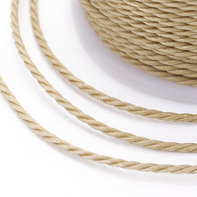 Round Waxed Polyester Cord X-YC-G006-01-1.0mm-20-1