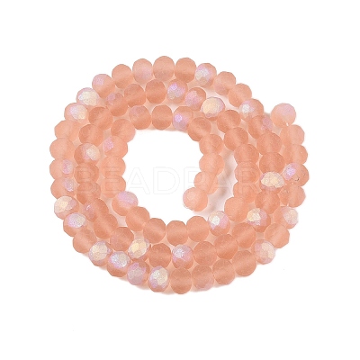 Transparent Glass Beads Strands EGLA-A044-T6mm-MB21-1