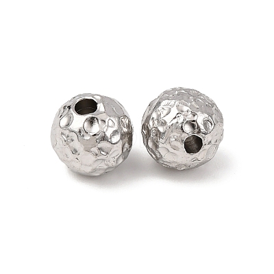Textured 304 Stainless Steel Beads STAS-I358-10P-02-1