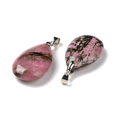 Natural Rhodonite Pendants G-D084-01P-B18-1