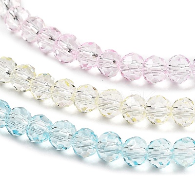 Transparent Painted Glass Beads Strands X1-DGLA-A034-T3mm-A21-1
