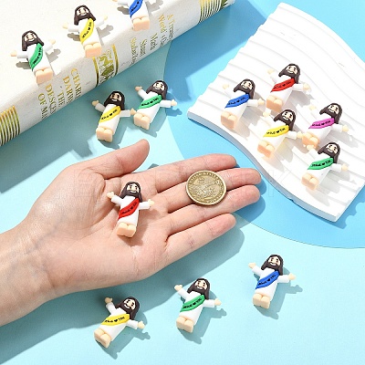 30Pcs 5 Colors Easter PVC Plastic Jesus Display Decoration DJEW-YW0001-10-1