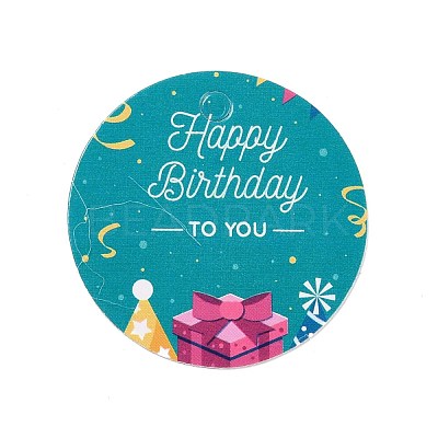 Happy Birthay Kraft Paper Gift Tags DIY-D056-01E-1