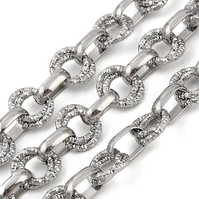 Non-Tarnish 304 Stainless Steel Link Chains CHS-A013-03P-01-1