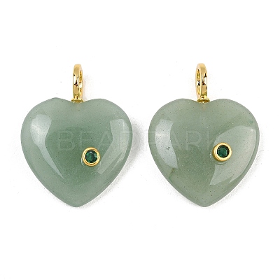 Natural Green Aventurine Pendants G-D104-01G-13-1