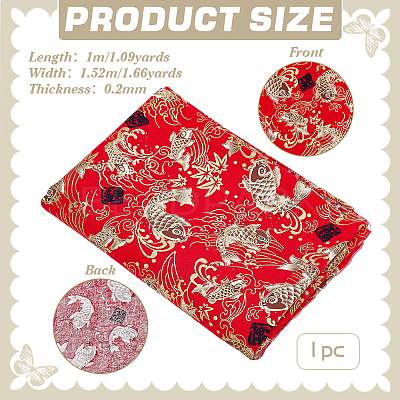 Japanese Style Cotton Fabric DIY-WH0504-797B-1