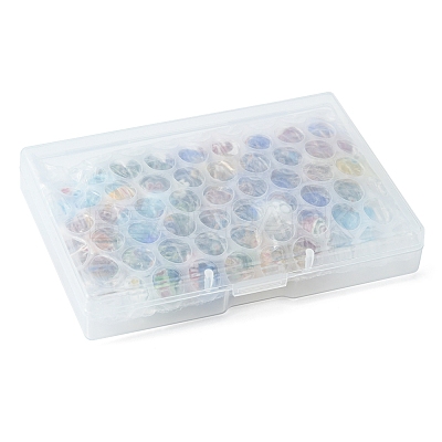 60Pcs 6 Style Handmade Millefiori Glass Beads LAMP-FS0001-07-1