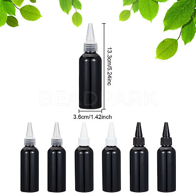 12Pcs 3 Colors PP Plastic Glue Dispensing Bottles AJEW-GO0001-27-1