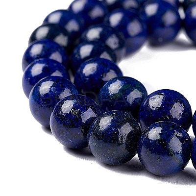 Natural Lapis Lazuli Round Beads Strands LS-G-I181-10-10mm-1